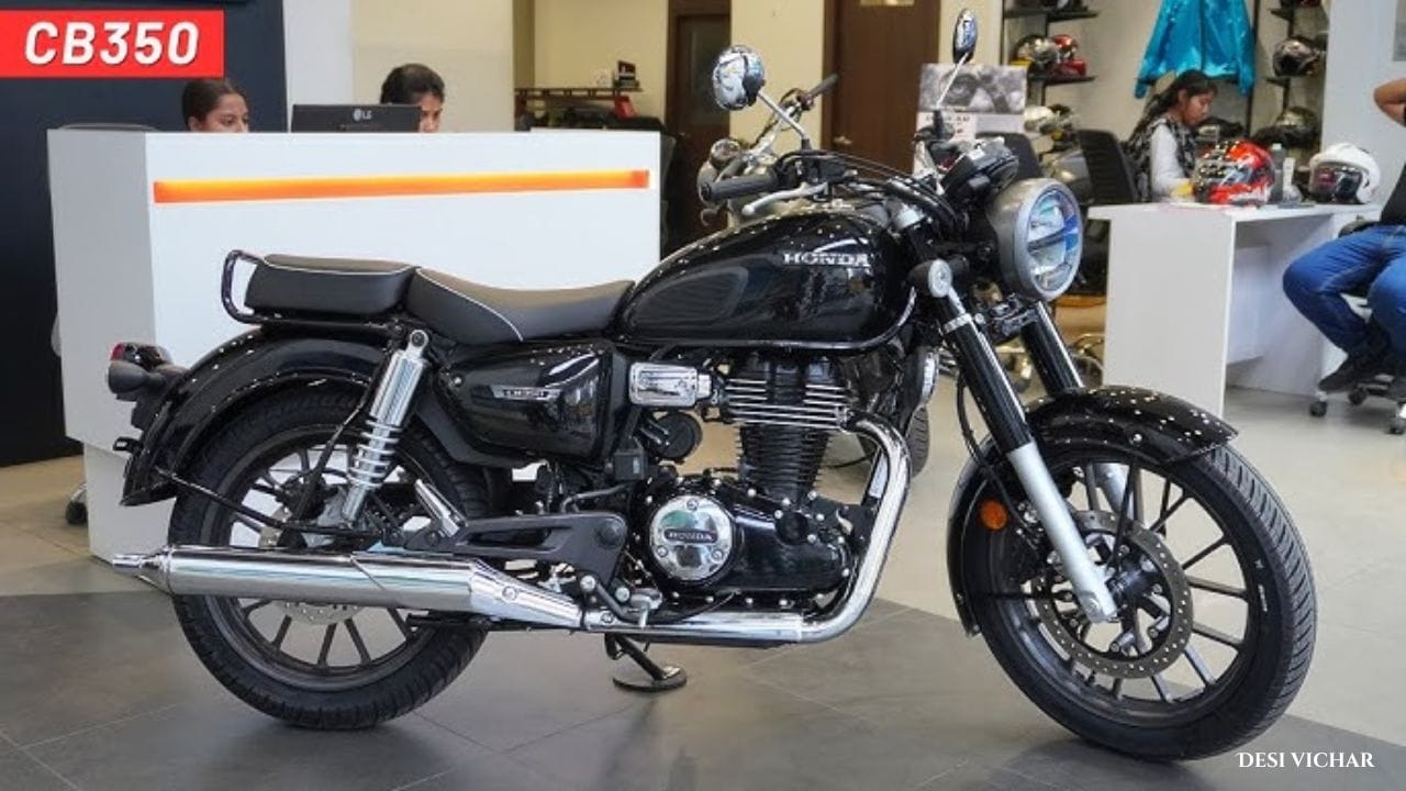 Honda Hness CB350 एक स्टाइलिश और दमदार रोडस्टर है, जो पावरफुल इंजन, शानदार फीचर्स और आसान फाइनेंस प्लान के साथ आती है। जानें इसकी कीमत, माइलेज और खासियतें।