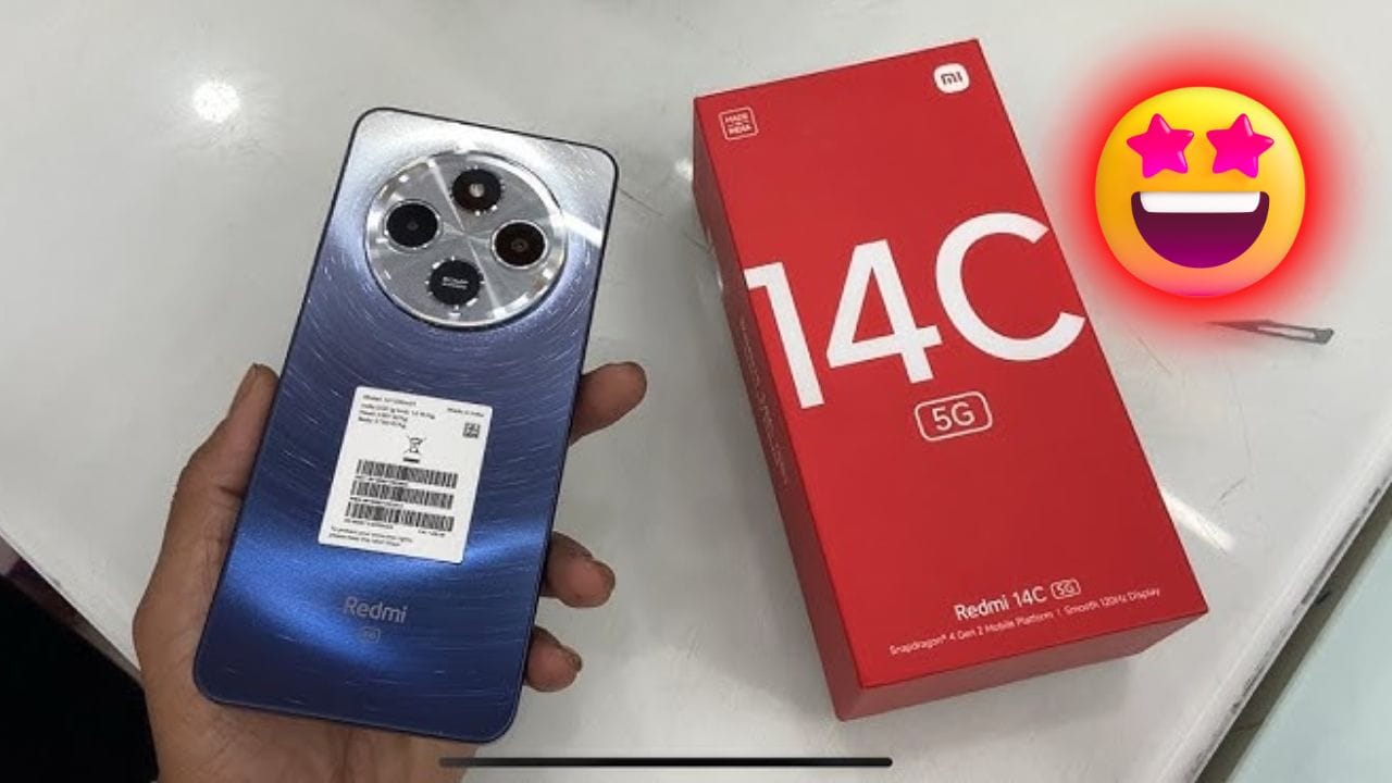 Redmi 14c 5G, 6.8-इंच डिस्प्ले, मीडियाटेक डाइमेंसिटी 6200 प्रोसेसर, 50MP डुअल कैमरा और ₹13,999 की किफायती कीमत के साथ लॉन्च होने जा रहा है। जानें फीचर्स और अन्य डिटेल्स।