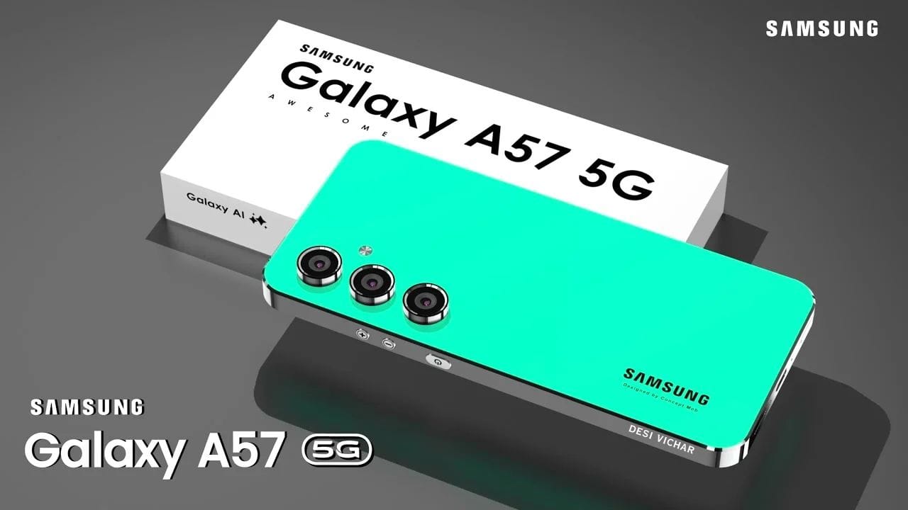 Samsung Galaxy A57 5G एक मिड-रेंज स्मार्टफोन है, जो दमदार परफॉर्मेंस, 100MP कैमरा, 6.7 इंच सुपर AMOLED डिस्प्ले और 5300mAh बैटरी के साथ आता है। जानें इसके शानदार फीचर्स और कीमत।