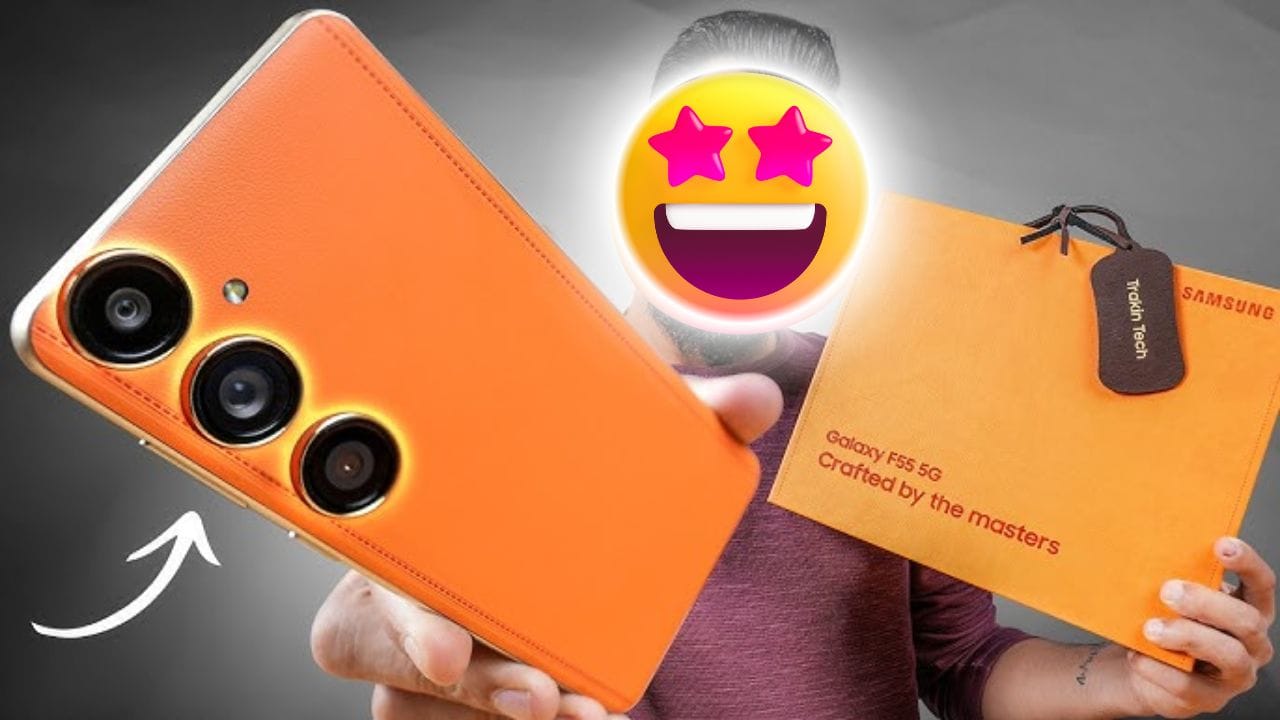 Samsung Galaxy F55 5G शानदार डिस्प्ले, दमदार प्रोसेसर और पावरफुल कैमरा के साथ आता है। इसे फ्लिपकार्ट से भारी डिस्काउंट और EMI ऑप्शन्स पर खरीदें।