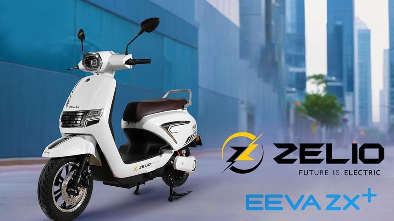Zelio Eeva ZX+ इलेक्ट्रिक स्कूटर: शानदार डिज़ाइन, दमदार फीचर्स और किफायती फाइनेंस प्लान के साथ। जानिए कीमत, रेंज, बैटरी और अन्य जानकारी।