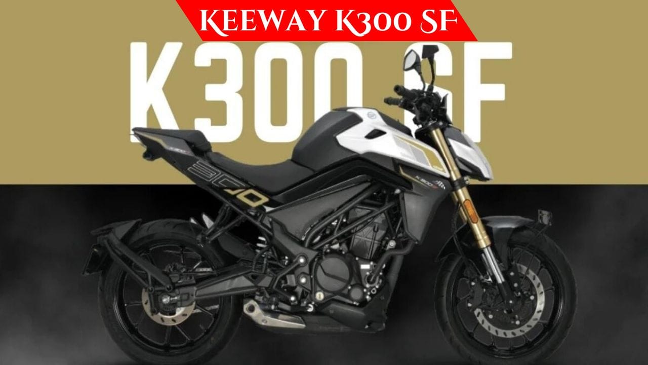 Keeway K300 SF एक स्टाइलिश और पावरफुल स्पोर्ट्स बाइक है, जिसमें 292.4cc का दमदार इंजन, डिजिटल कंसोल, डुअल-चैनल ABS और शानदार डिजाइन मिलता है। ₹1.69 लाख की शुरुआती कीमत पर लॉन्च, यह KTM Duke 250 और Honda CB300R जैसी बाइकों को कड़ी टक्कर देती है। जानिए इसके फीचर्स, स्पेसिफिकेशंस और बुकिंग डिटेल्स