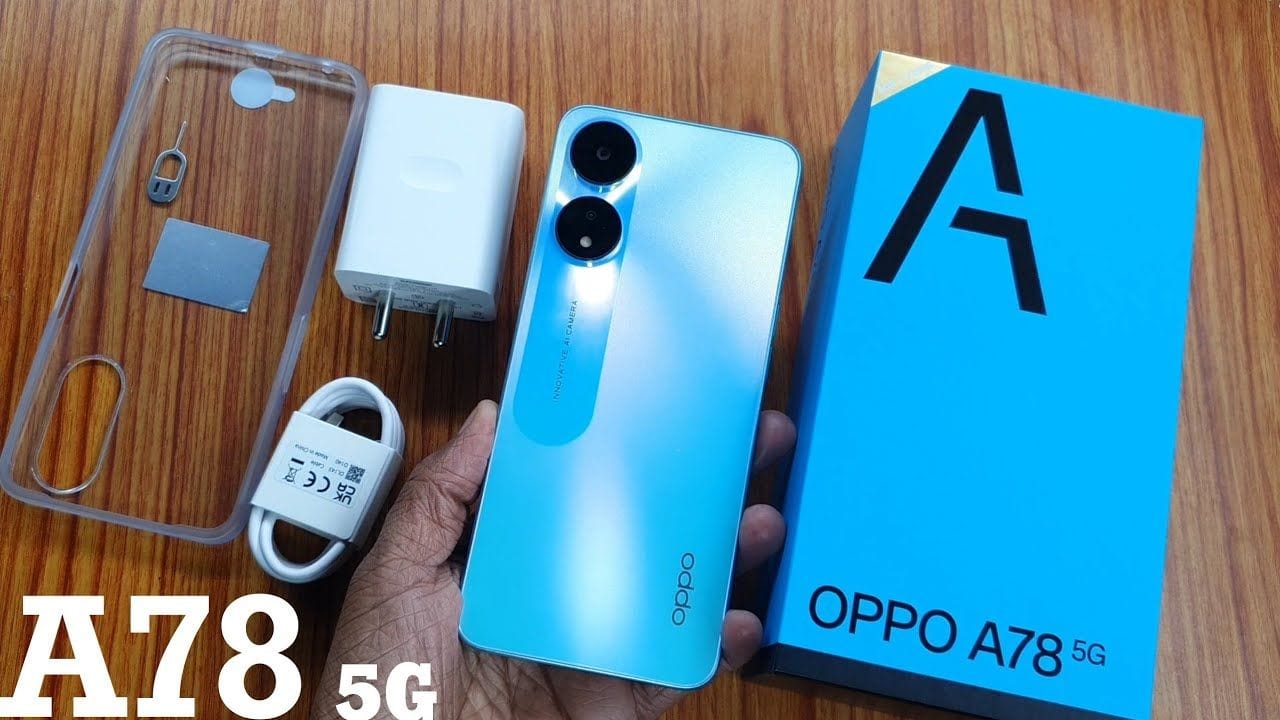 OPPO A78 5G अब सिर्फ ₹16,999 में उपलब्ध! 50MP कैमरा, 5000mAh बैटरी, दमदार प्रोसेसर और 90Hz डिस्प्ले वाले इस फोन को सिर्फ ₹598 की EMI पर खरीदें।