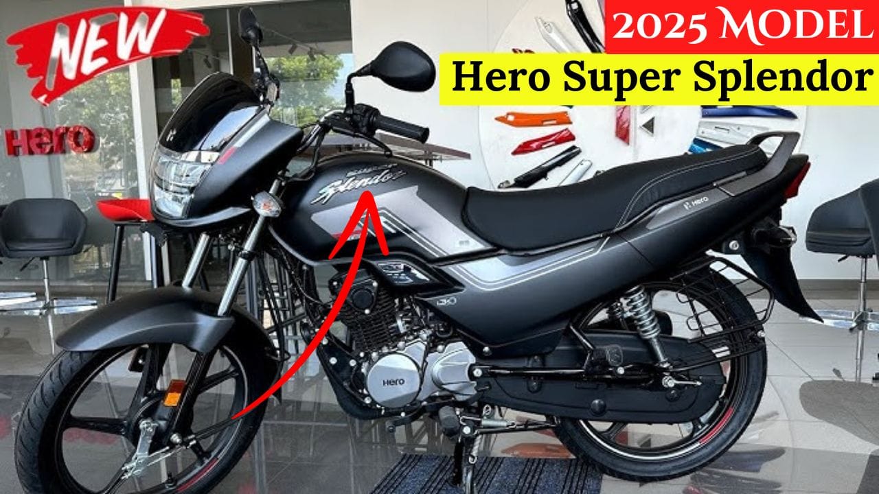 Hero Super Splendor एक किफायती और दमदार बाइक है, जो 124.7cc इंजन और 65-70kmpl माइलेज के साथ आती है। जानिए इसकी पूरी जानकारी, फीचर्स और कीमत।
